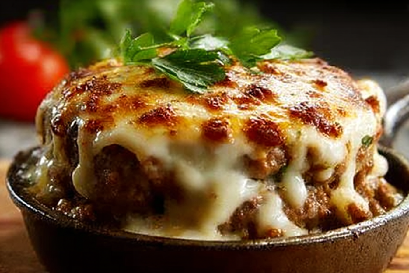 Alfredo Turkey Burger Bake