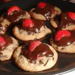 Chocolate Dipped Strawberry Cookies