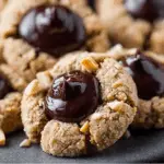 Chocolate Hazelnut Thumbprint Cookies
