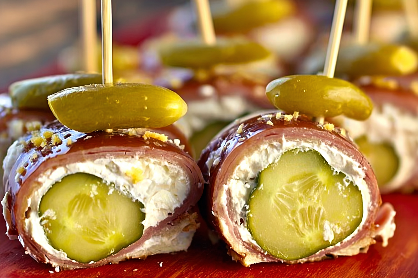 Lazy Cream Cheese Pickle Rolls
