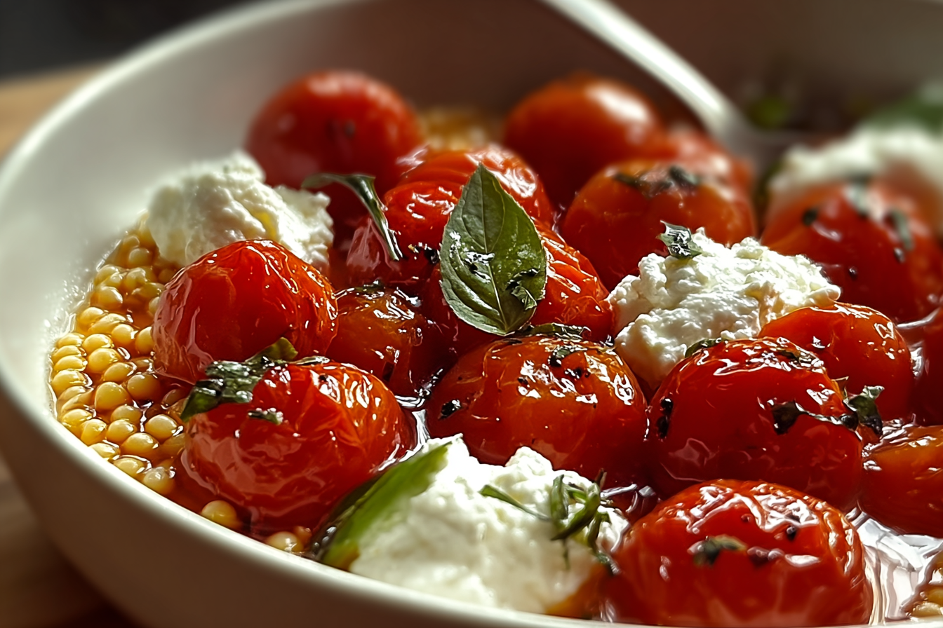 Roasted Tomato & Stracciatella Acini di Pepe