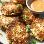 Spinach and Cheese Stuffed Cauliflower Patties