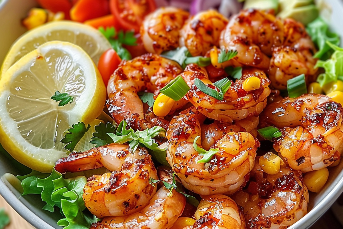 Spicy Shrimp Salad Bowl