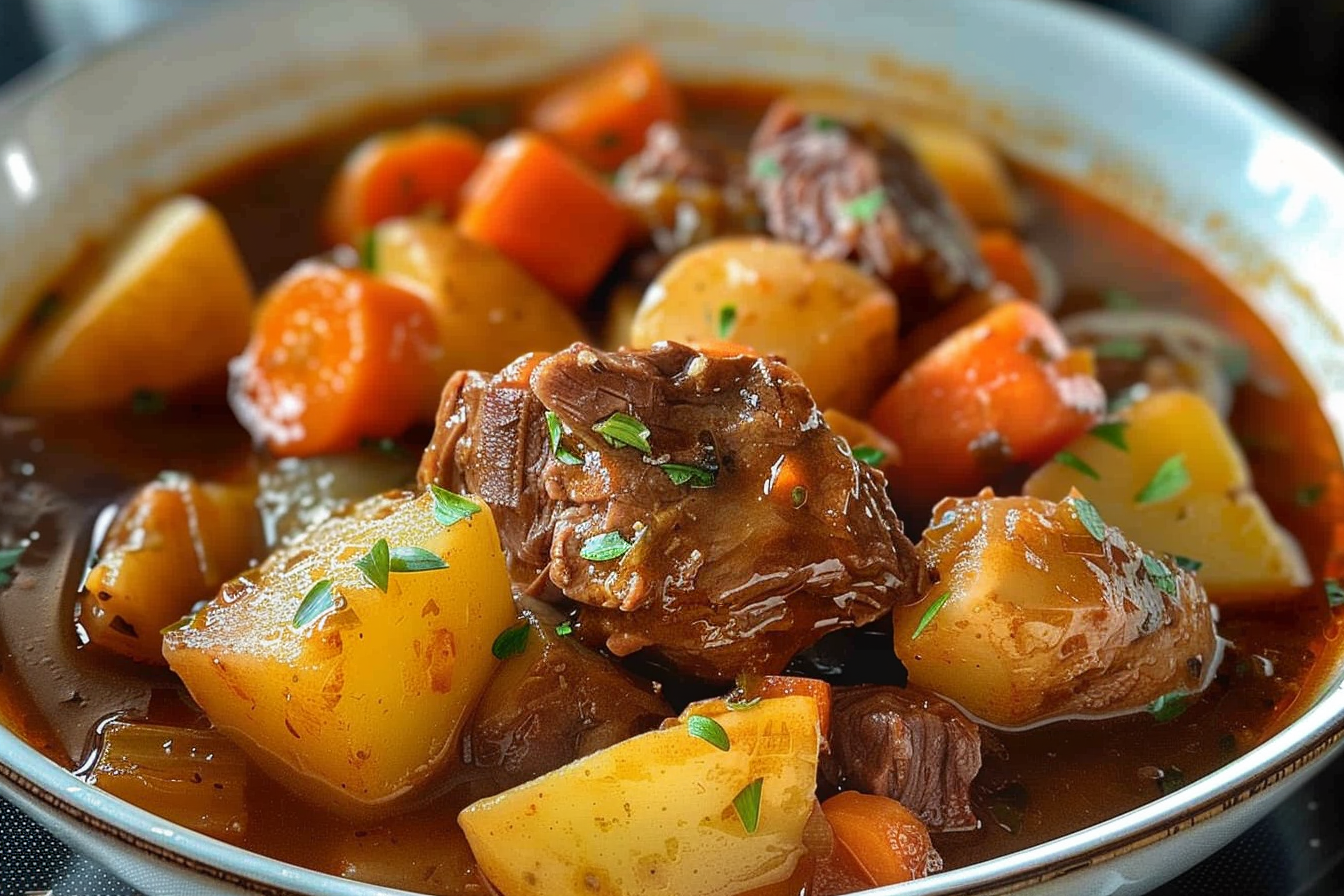 Beef Stew with Potatoes and Carrots