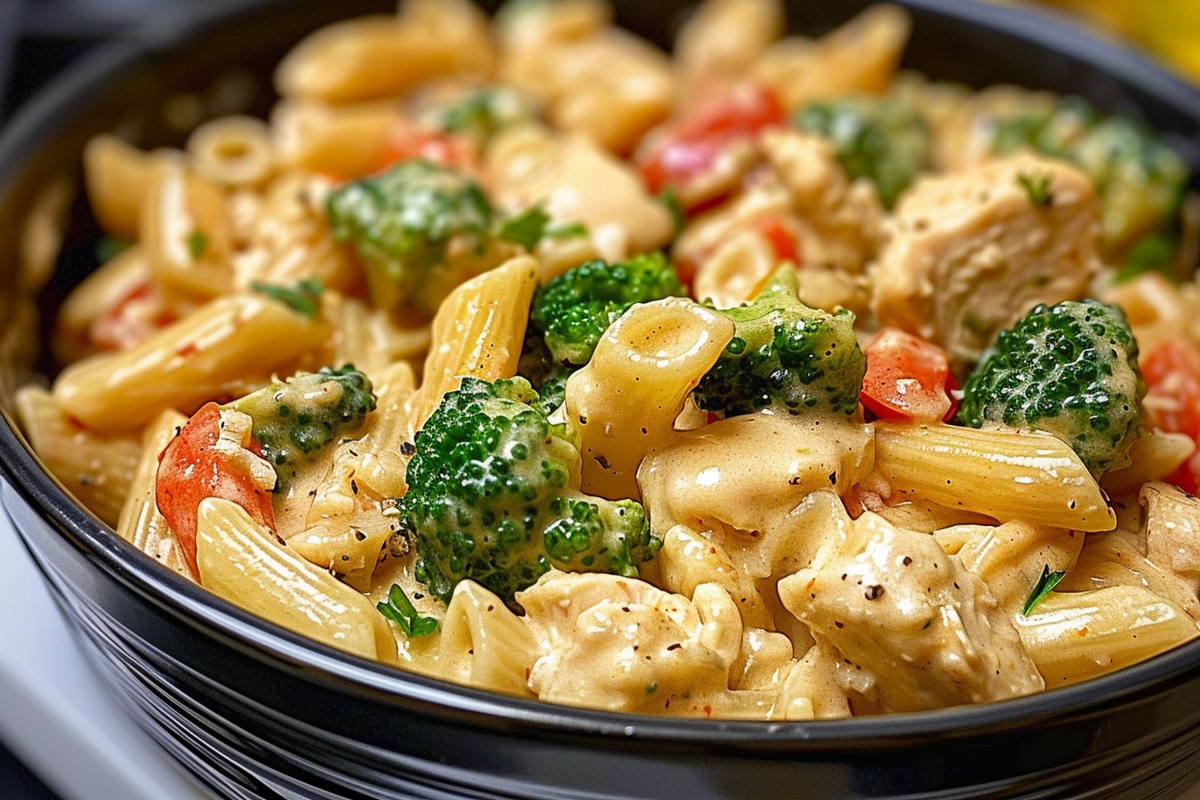 Creamy Chicken and Veggie Pasta Delight