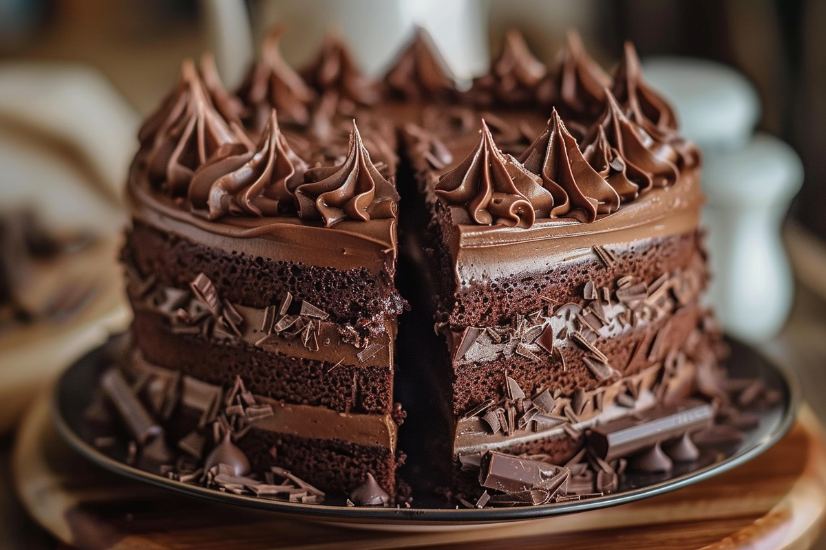 Irresistible Triple Chocolate Cake
