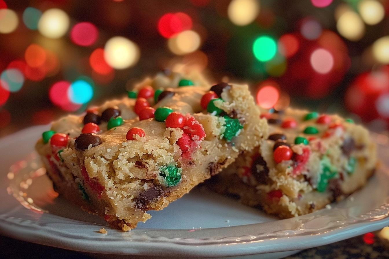 Holiday Cake Mix Cookie Bars