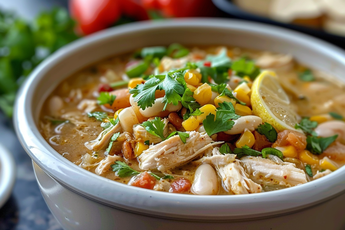 Slow Cooker White Chicken Chili