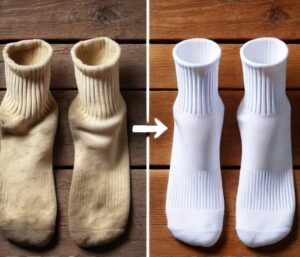 Super White And Streak Free Socks