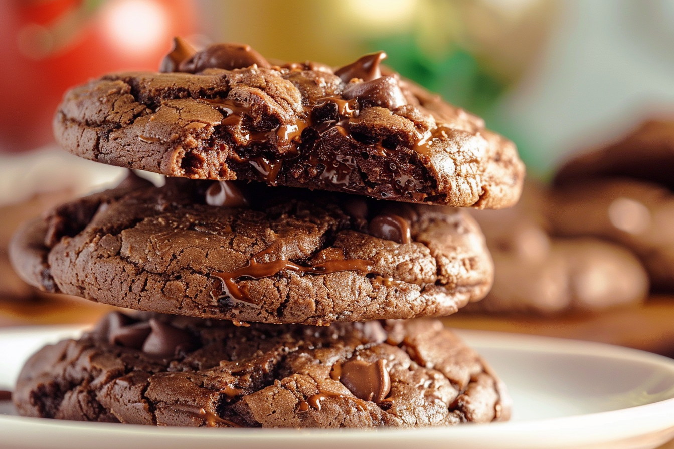 Triple Chocolate Cookies