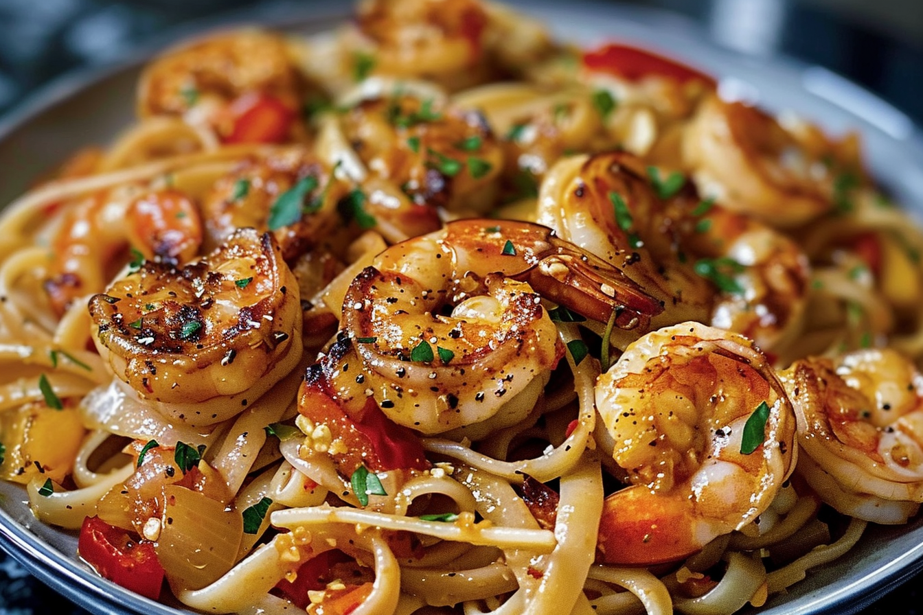 Cajun-Seasoned Shrimp Linguine