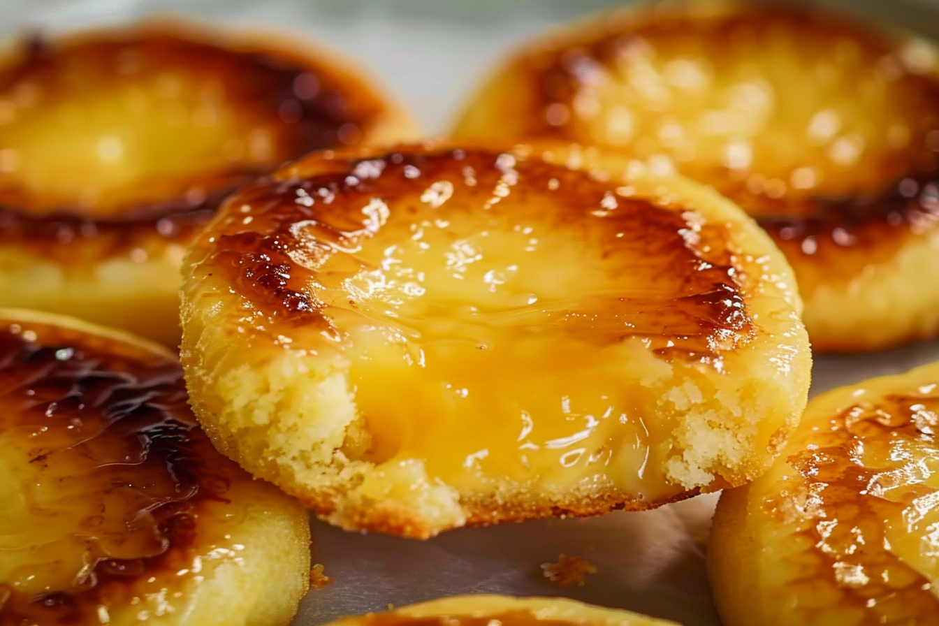 Lemon Curd Crème Brûlée Cookies