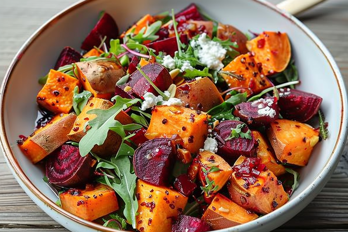 Sweet Potato and Beetroot Salad
