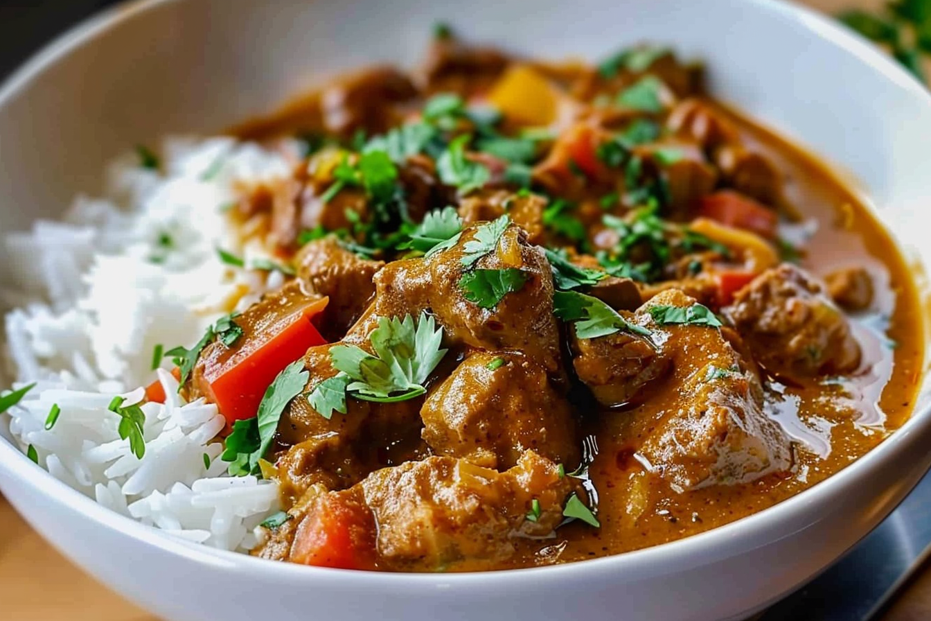Rich and Creamy Slow-Cooked Beef Coconut Curry