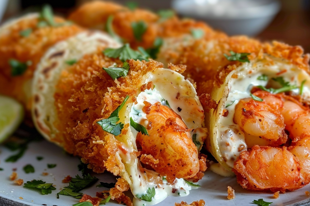 Crispy Shrimp Burrito Bites