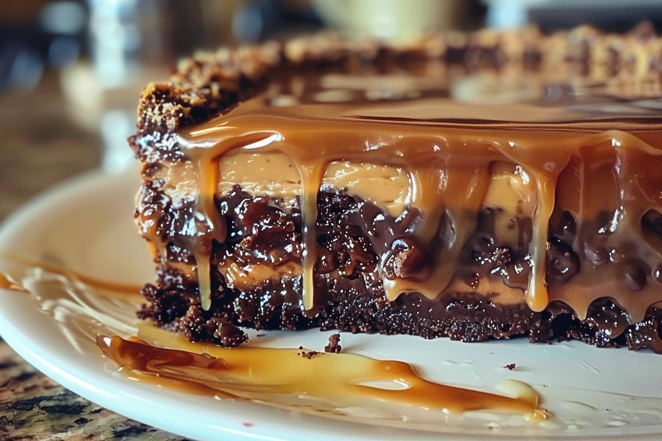 Turtle Caramel Cake