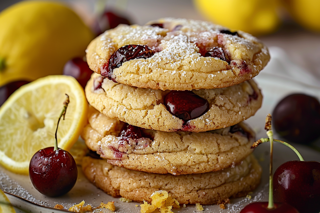 Luscious Cherry Lemon Cookies