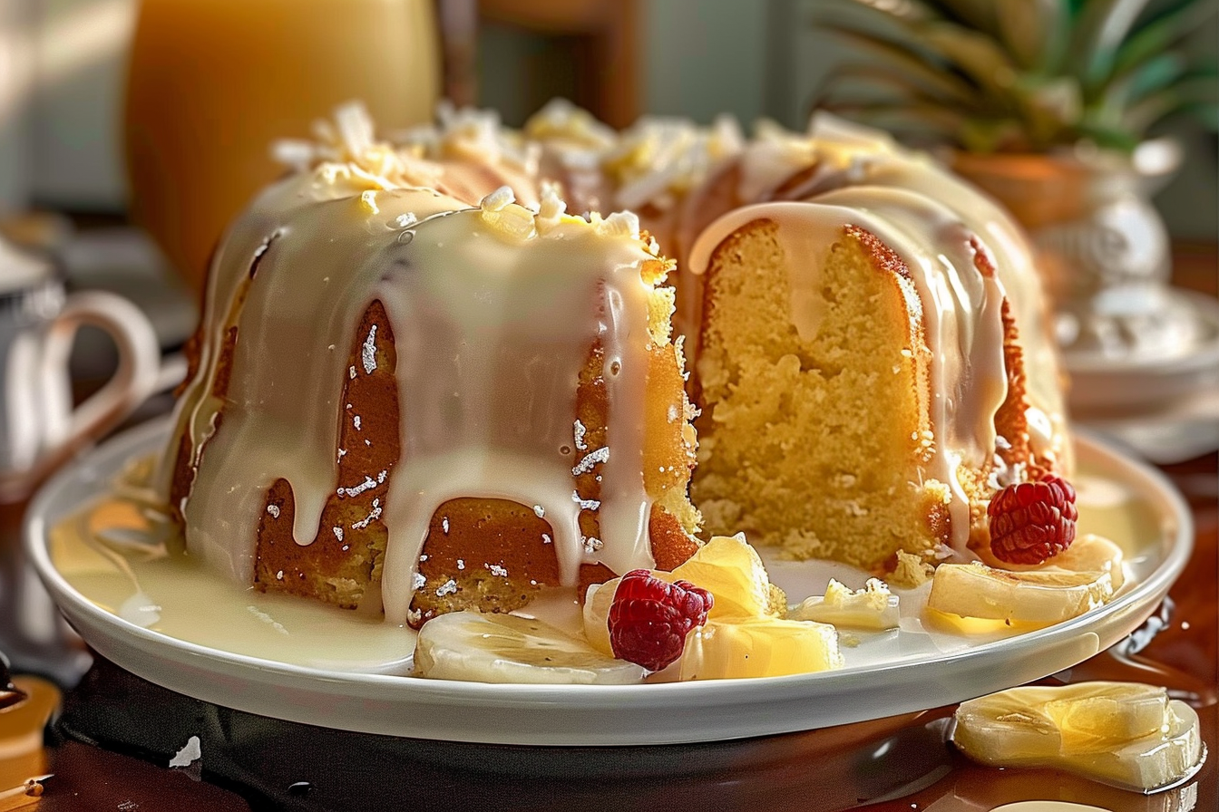 Piña Colada Pound Cake