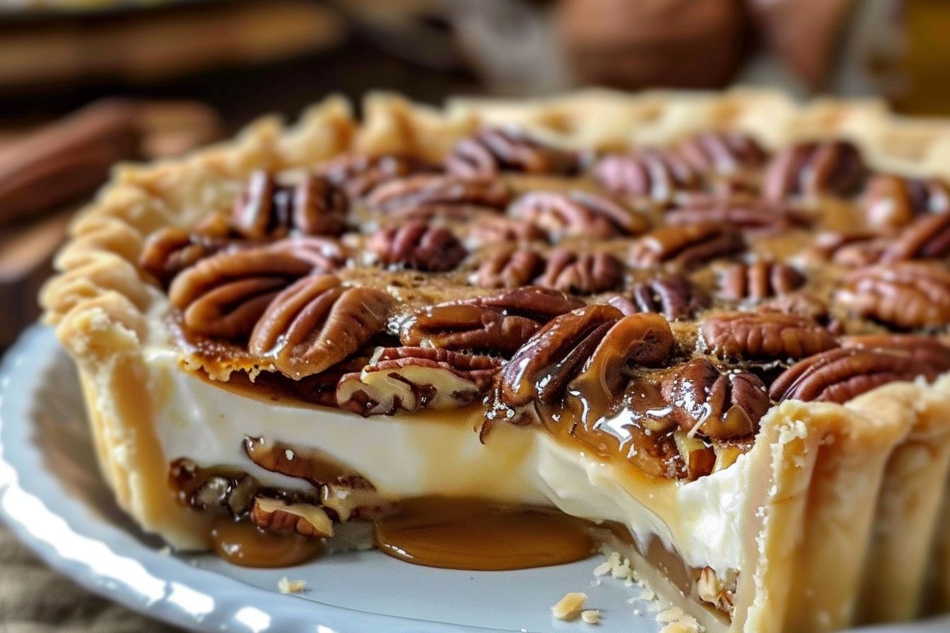 Caramel Pecan Delight Pie