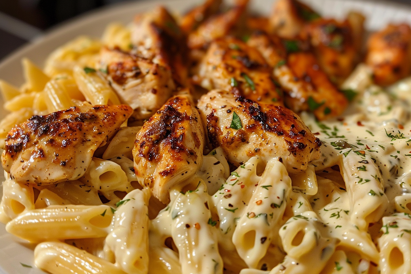 Cajun Garlic Butter Chicken Penne in Creamy Parmesan Sauce