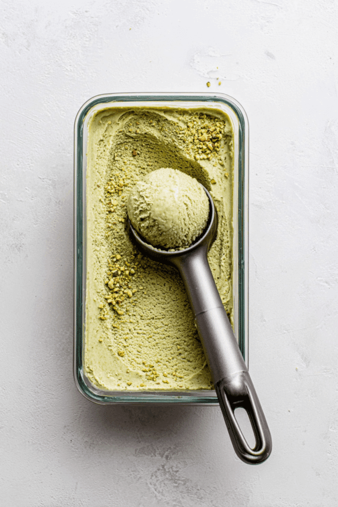 PISTACHIO, MISO + BANANA SOFT ice cream