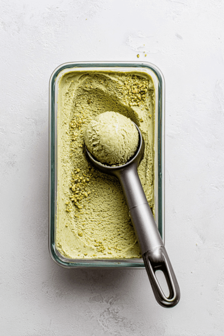 PISTACHIO, MISO + BANANA SOFT ice cream