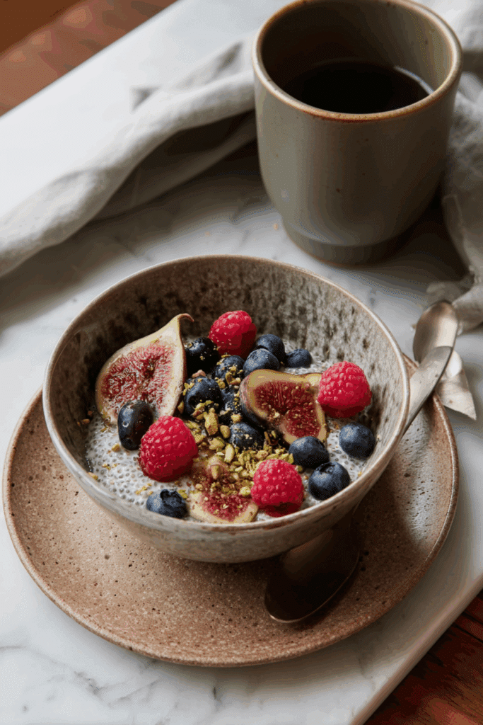 Caramelized fig & berry Chia bowl
