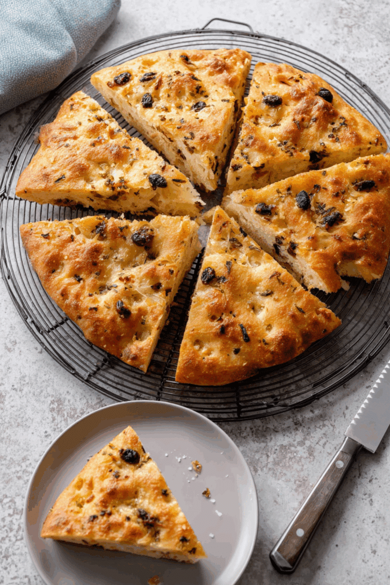 Olive and Cheese Focaccia