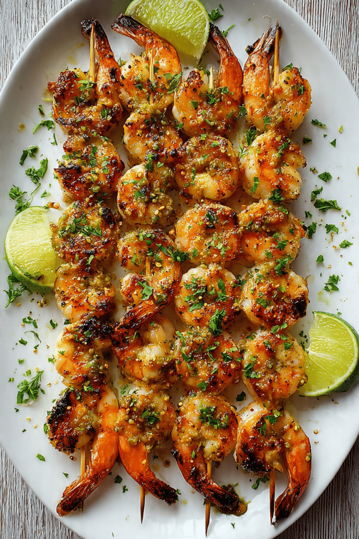Grilled Shrimp Piccata Skewers