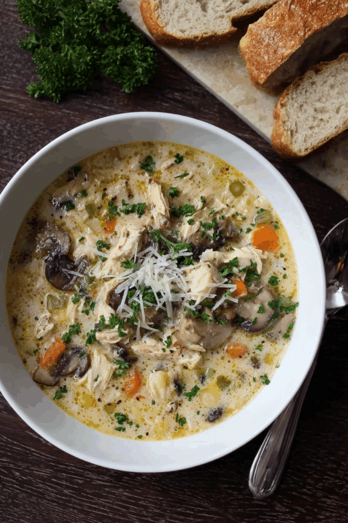 Creamy Chicken, Mushroom & Wild Blend Soup