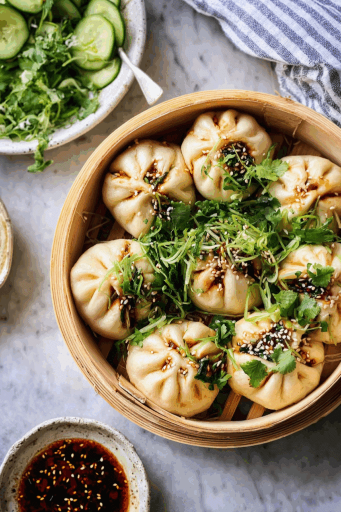 Chicken & Pumpkin Steamed Buns
