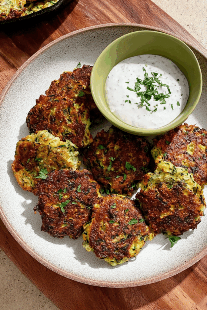 High Protein Zucchini Fritter