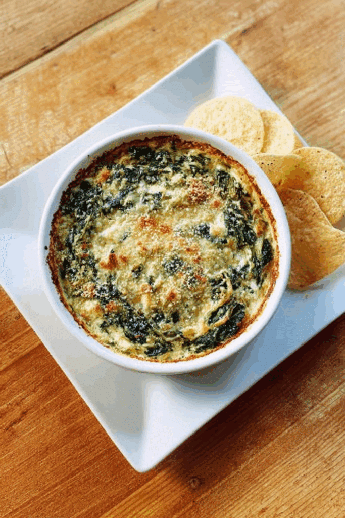 Spinach Artichoke Greek Yogurt Dip