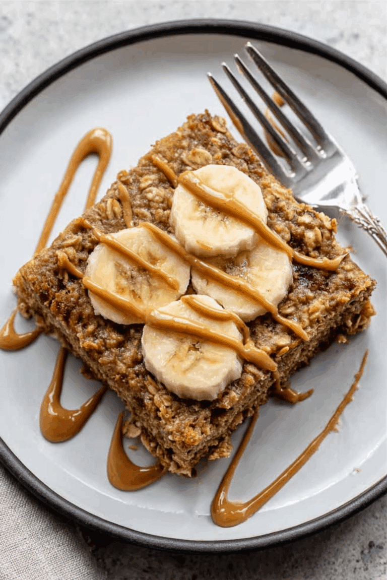 Vegan Banana Baked Oatmeal