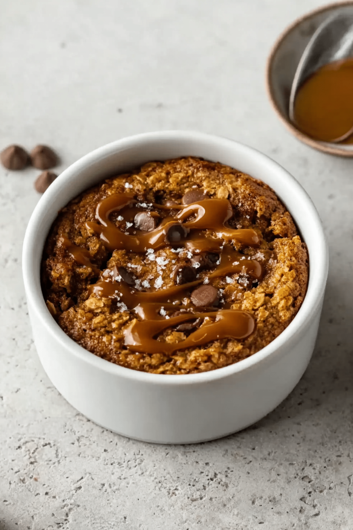 Salted Caramel Baked Oats