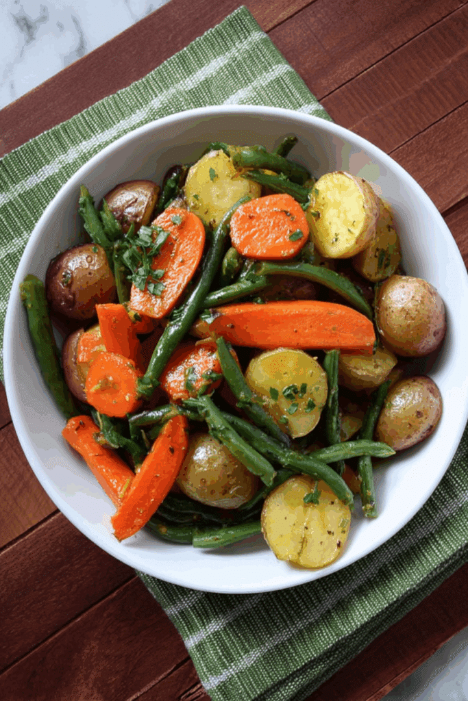 Lemon Garlic Mixed Veggies