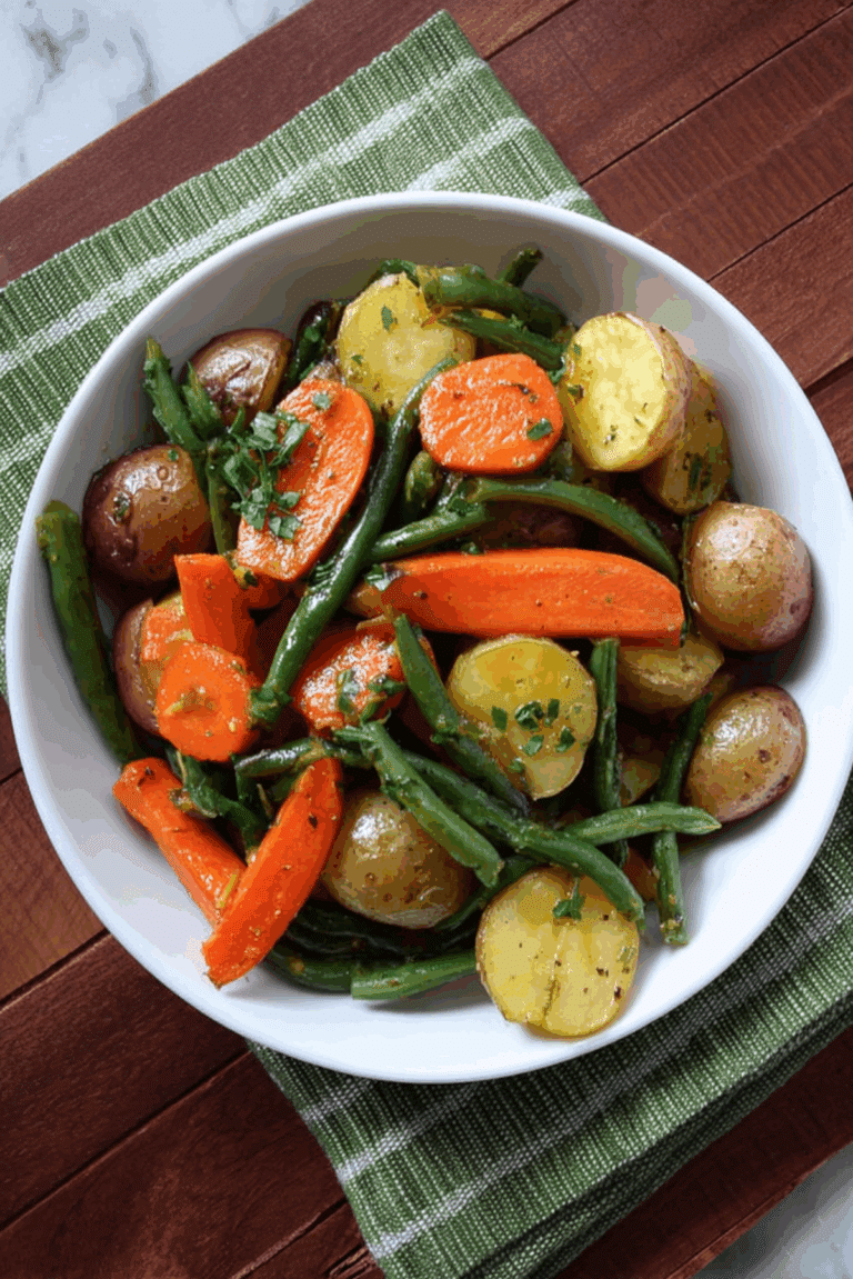 Lemon Garlic Mixed Veggies