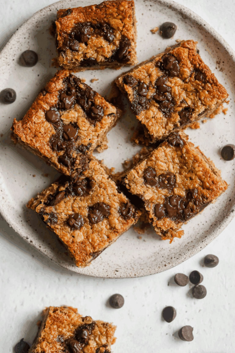 Healthy Oatmeal Cookie Bars