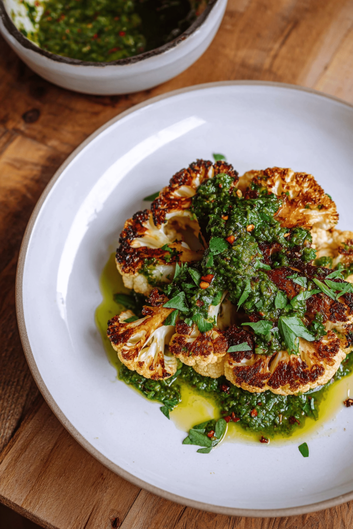Cauliflower Steak and Chimichurri
