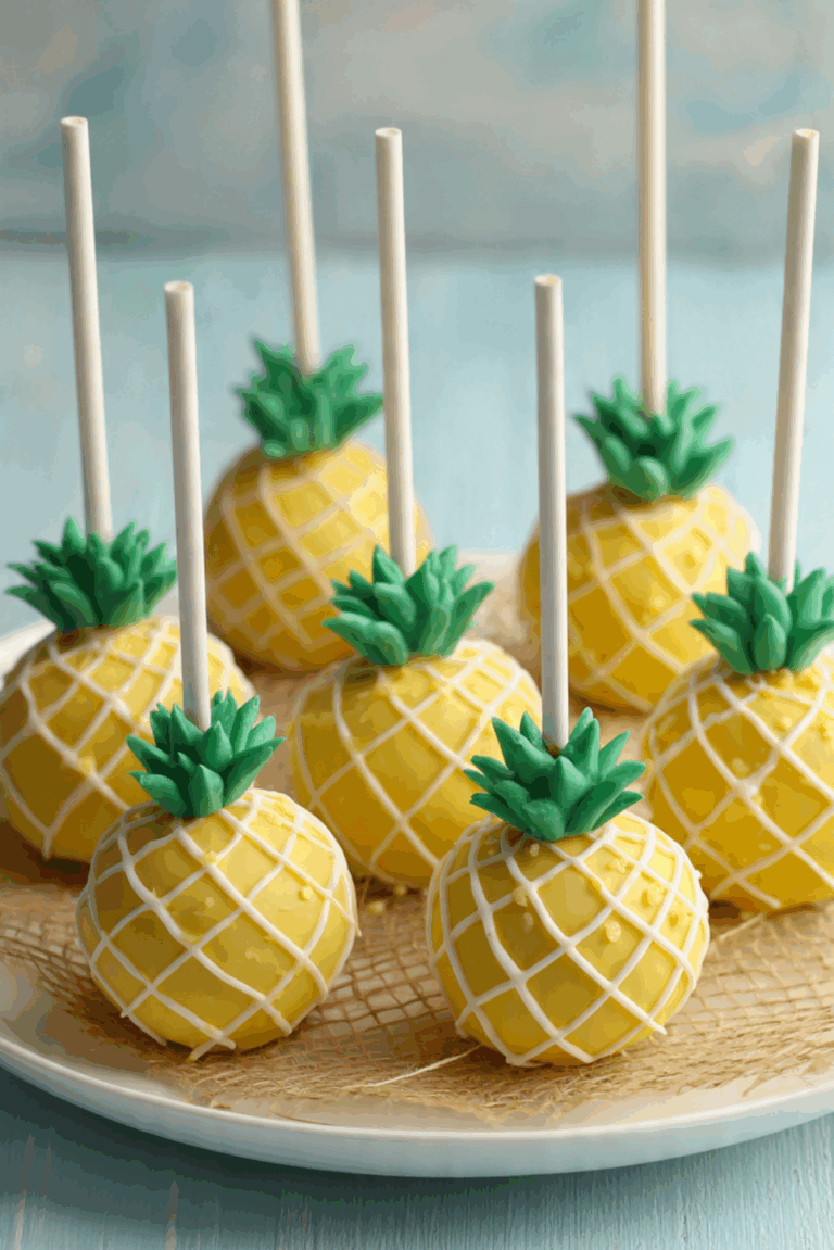 Pineapple Cake Pops