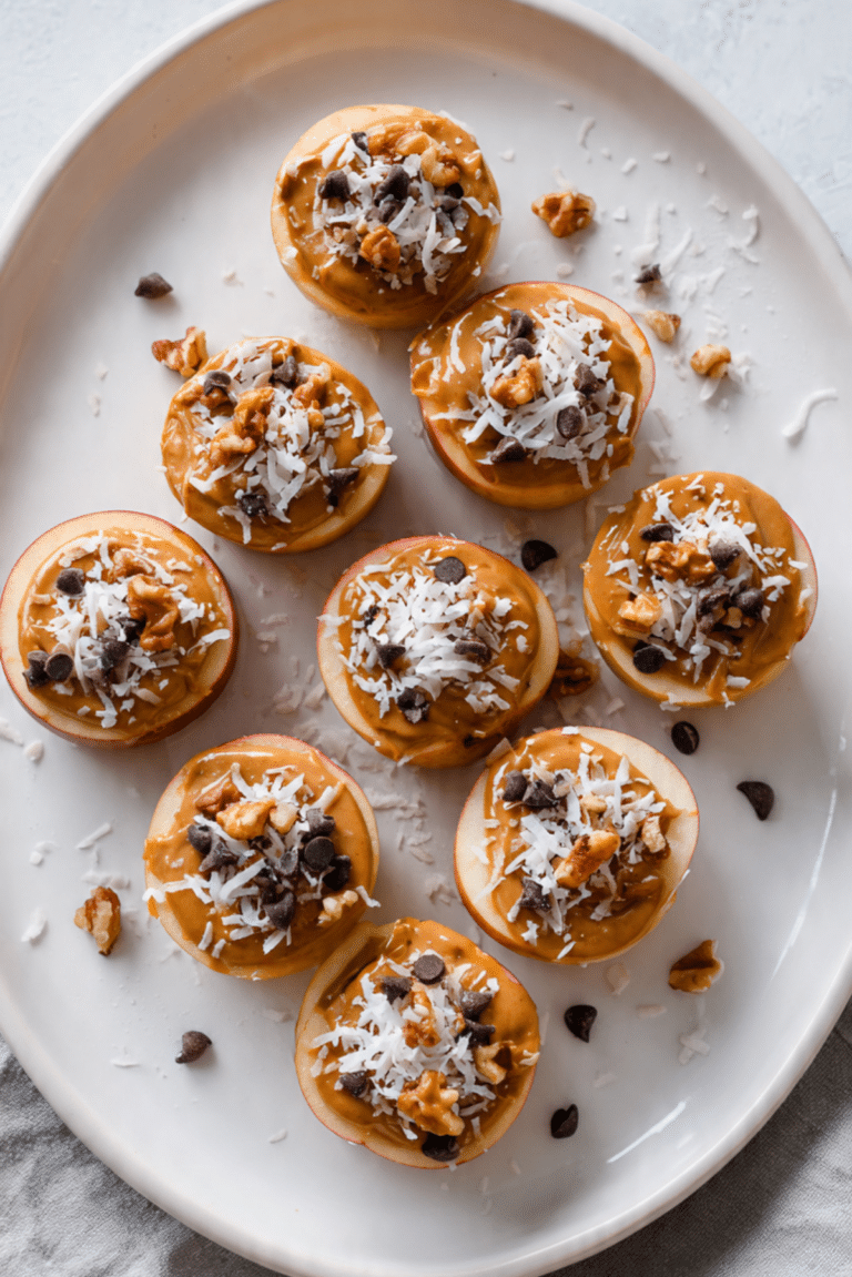 Apple and Peanut Butter Bites