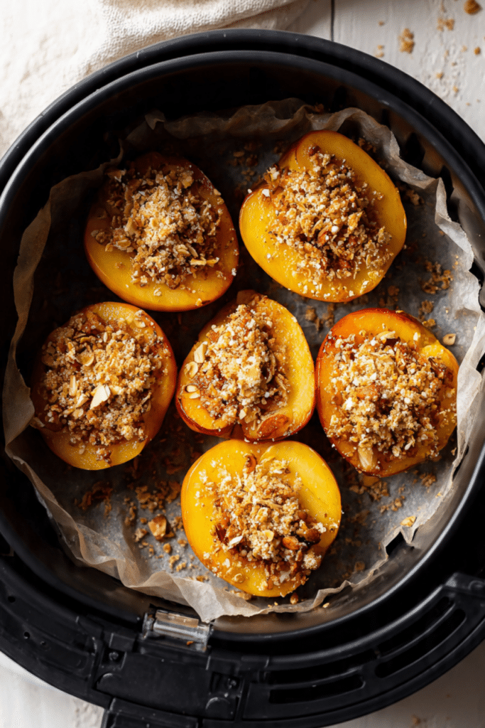 Air Fryer Peaches