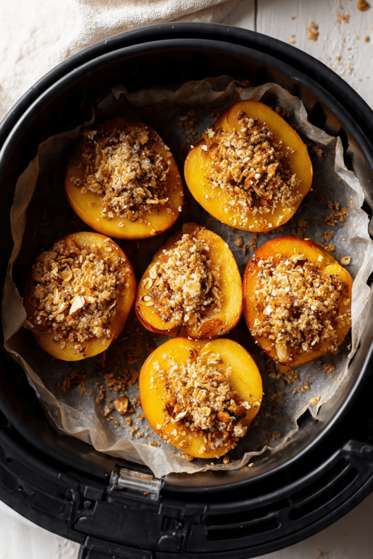 Air Fryer Peaches