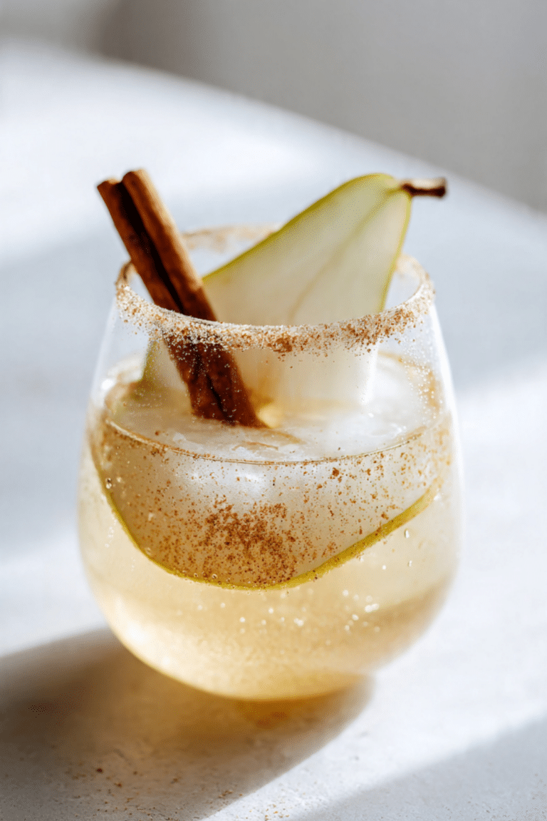 Spiced Pear & Vanilla Sparkler