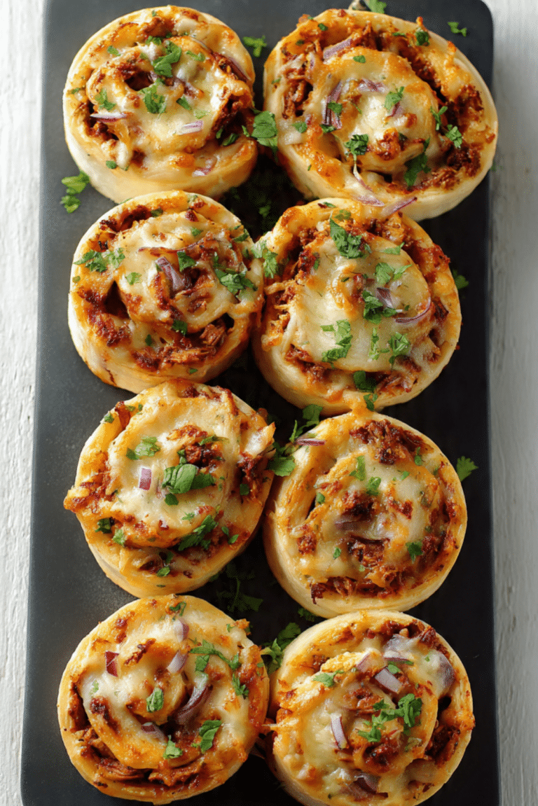 BBQ Chicken and Beef Pinwheels