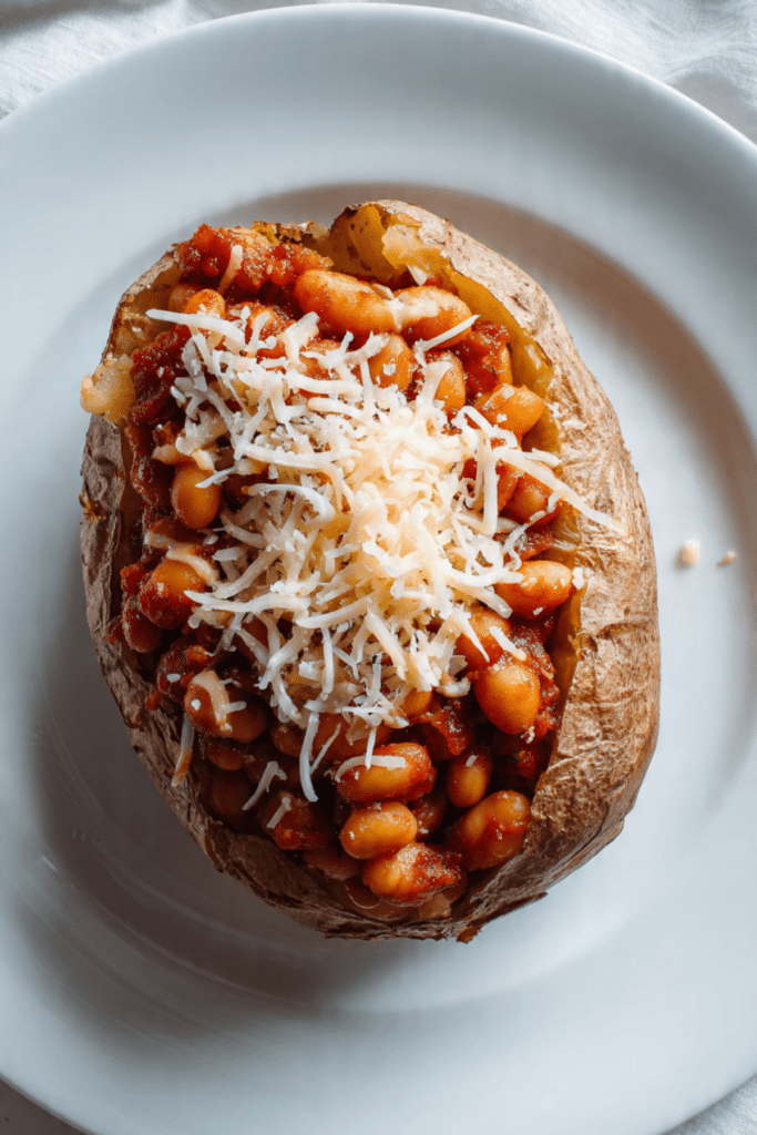 Jacket Potato w/ Homemade Cheesy Beans
