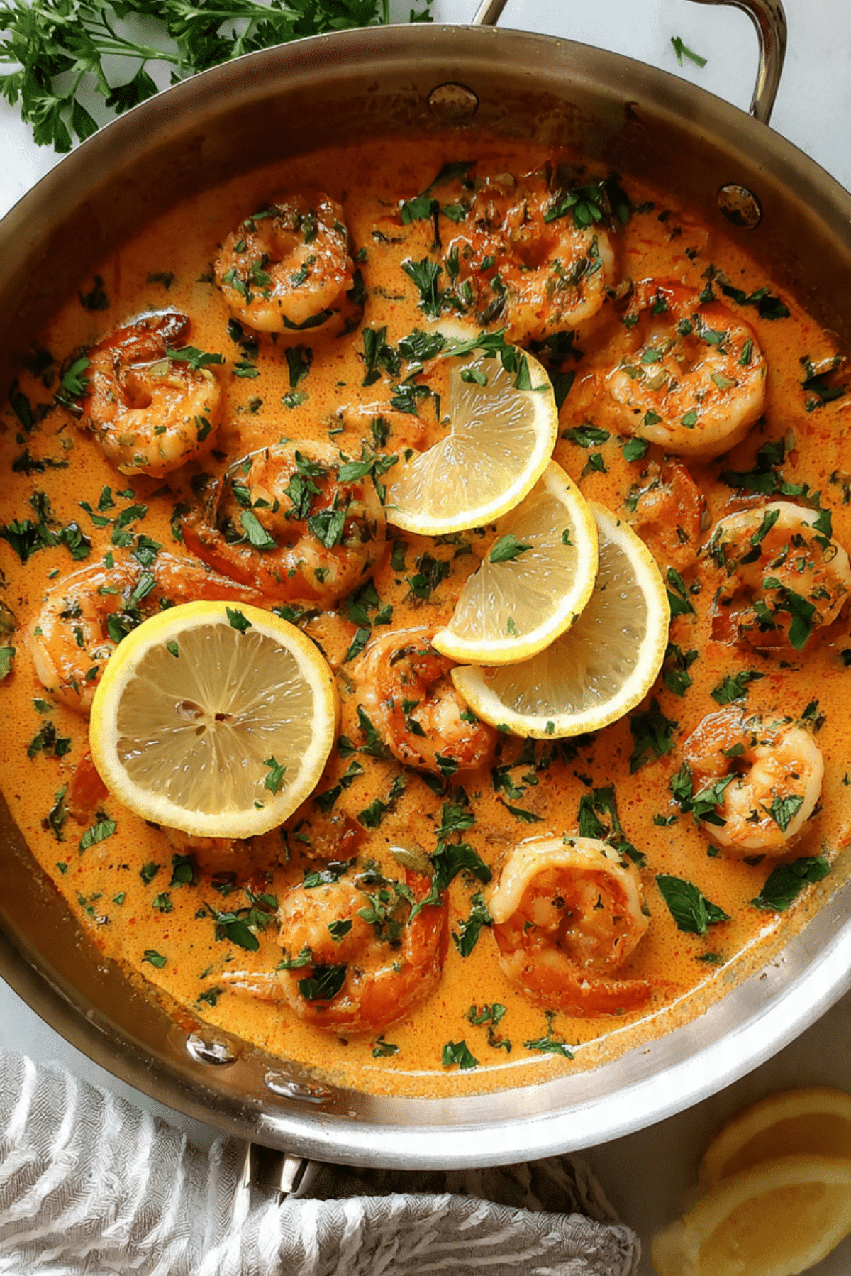 Shrimps in Tomato Cream Sauce
