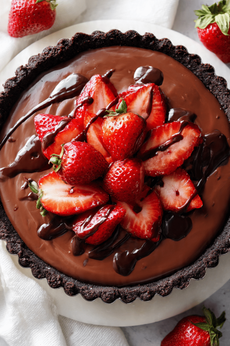Strawberry Chocolate Pie