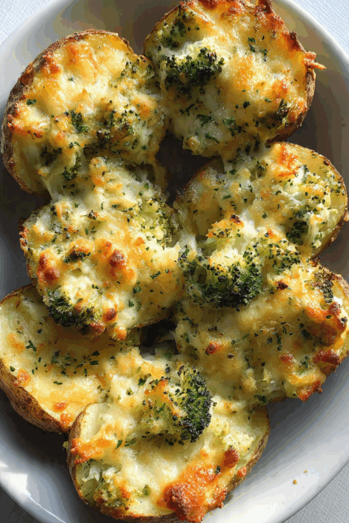 Twice Baked Broccoli & Cheddar Potatoes