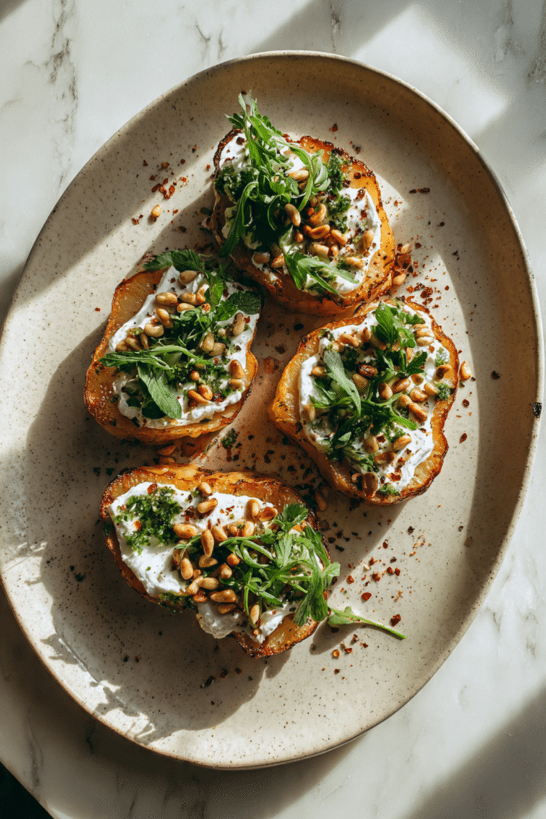 Celeriac Steaks with Tahini Yogurt